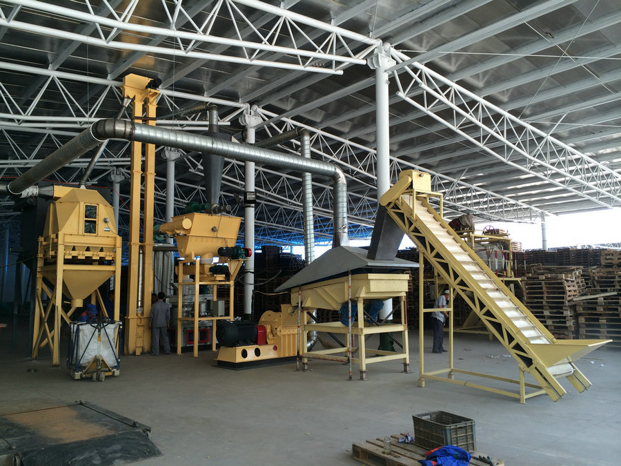 新疆6-10噸木屑顆粒生產線